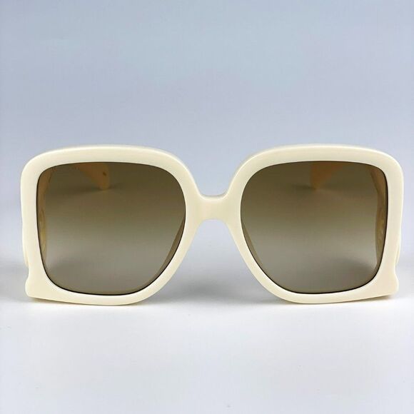 NEW Gucci GG1326S 002 Ivory Brown Gradient Oversized Square Women Sunglasses main image 10